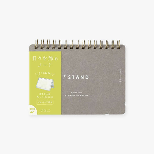 +Stand Notebook  A6 Blank - Midori